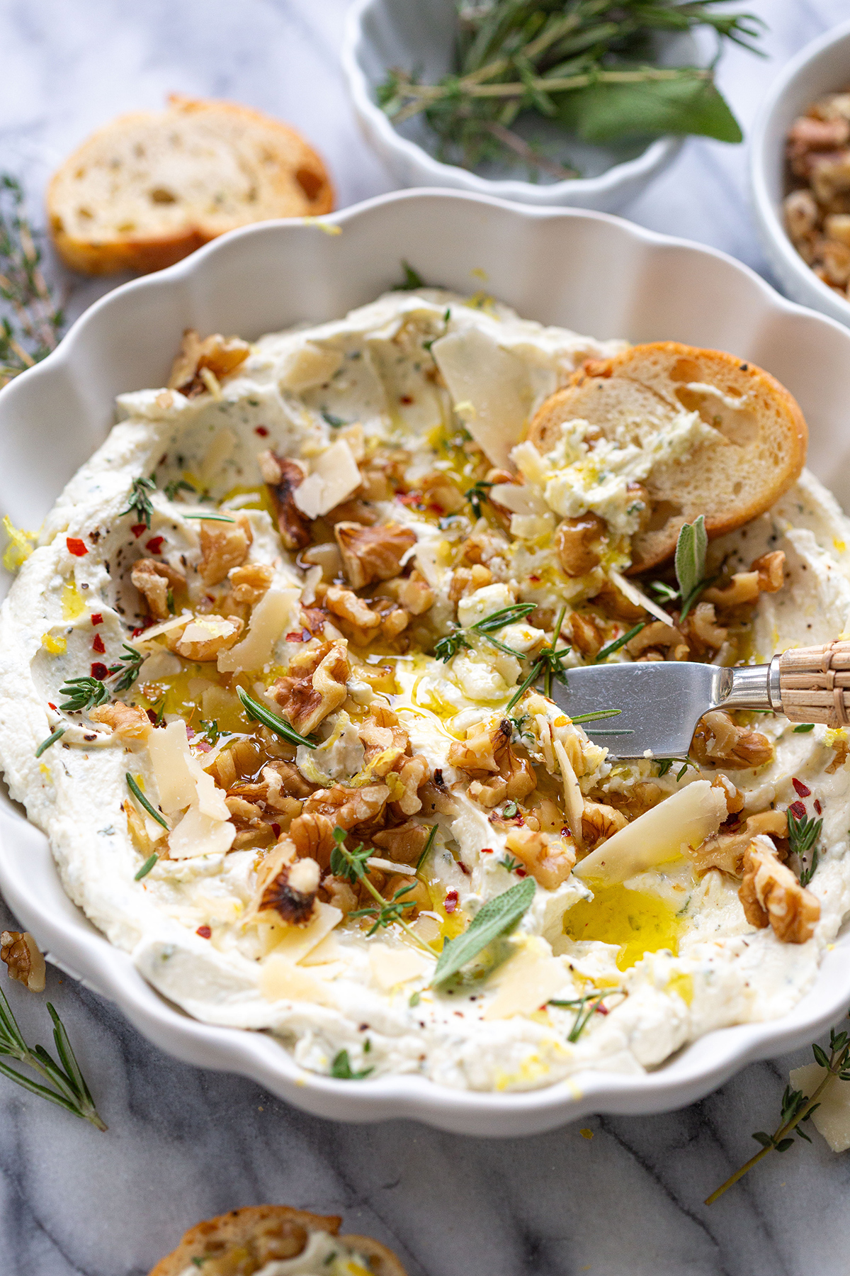 garlic and herb boursin cheese appetizer