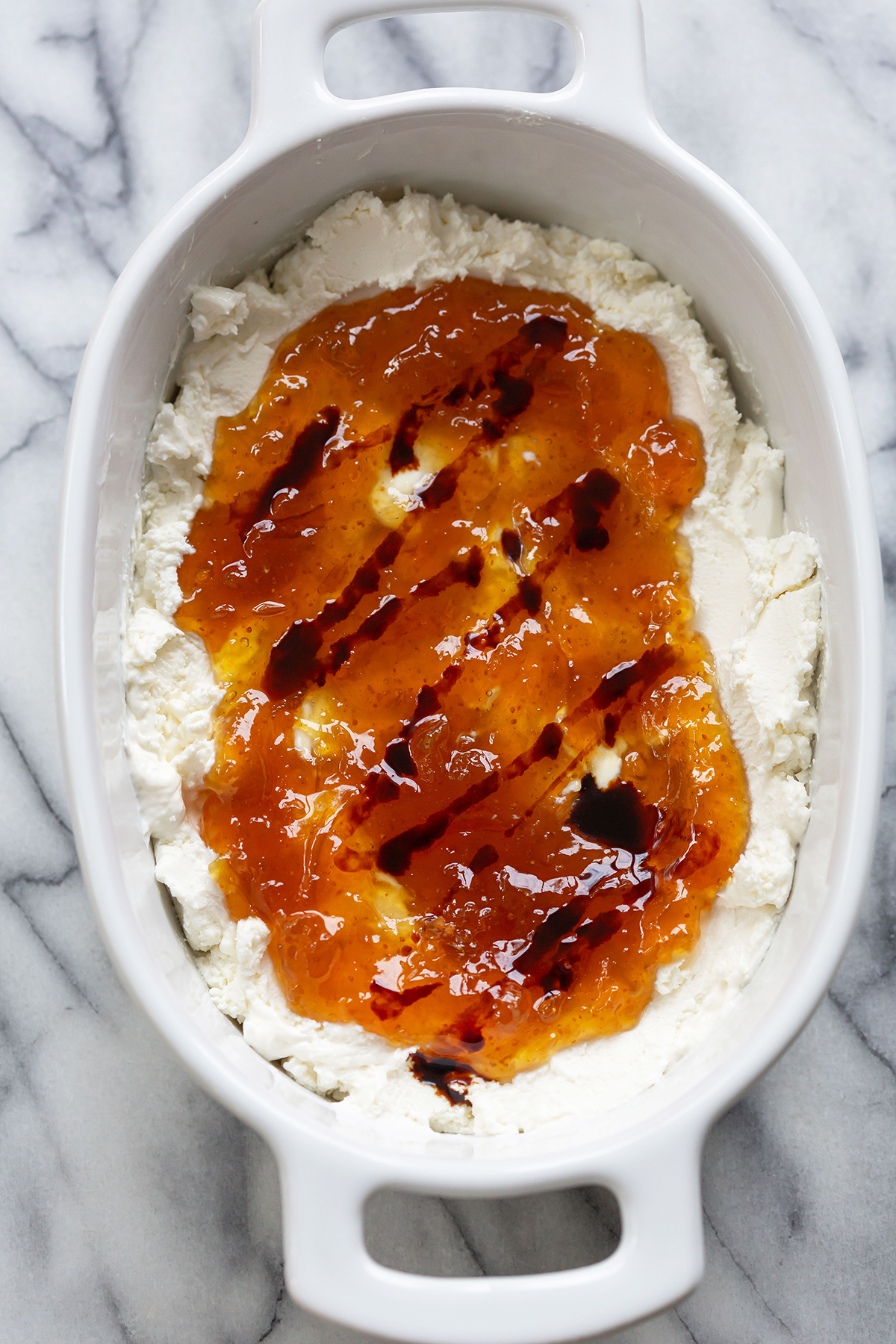 warm goat cheese with fig jam and balsamic