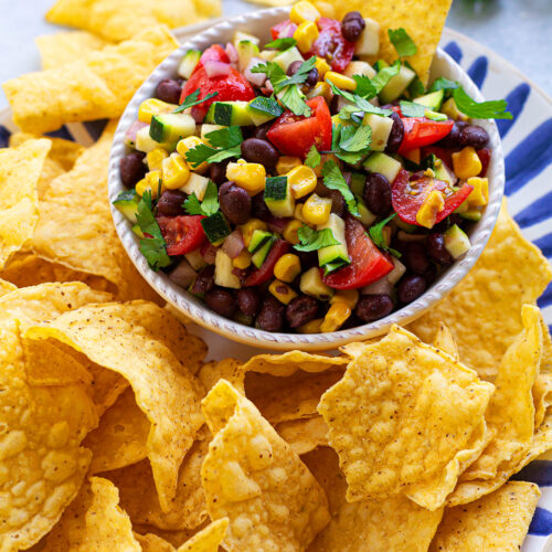 Zucchini Salsa with Chips